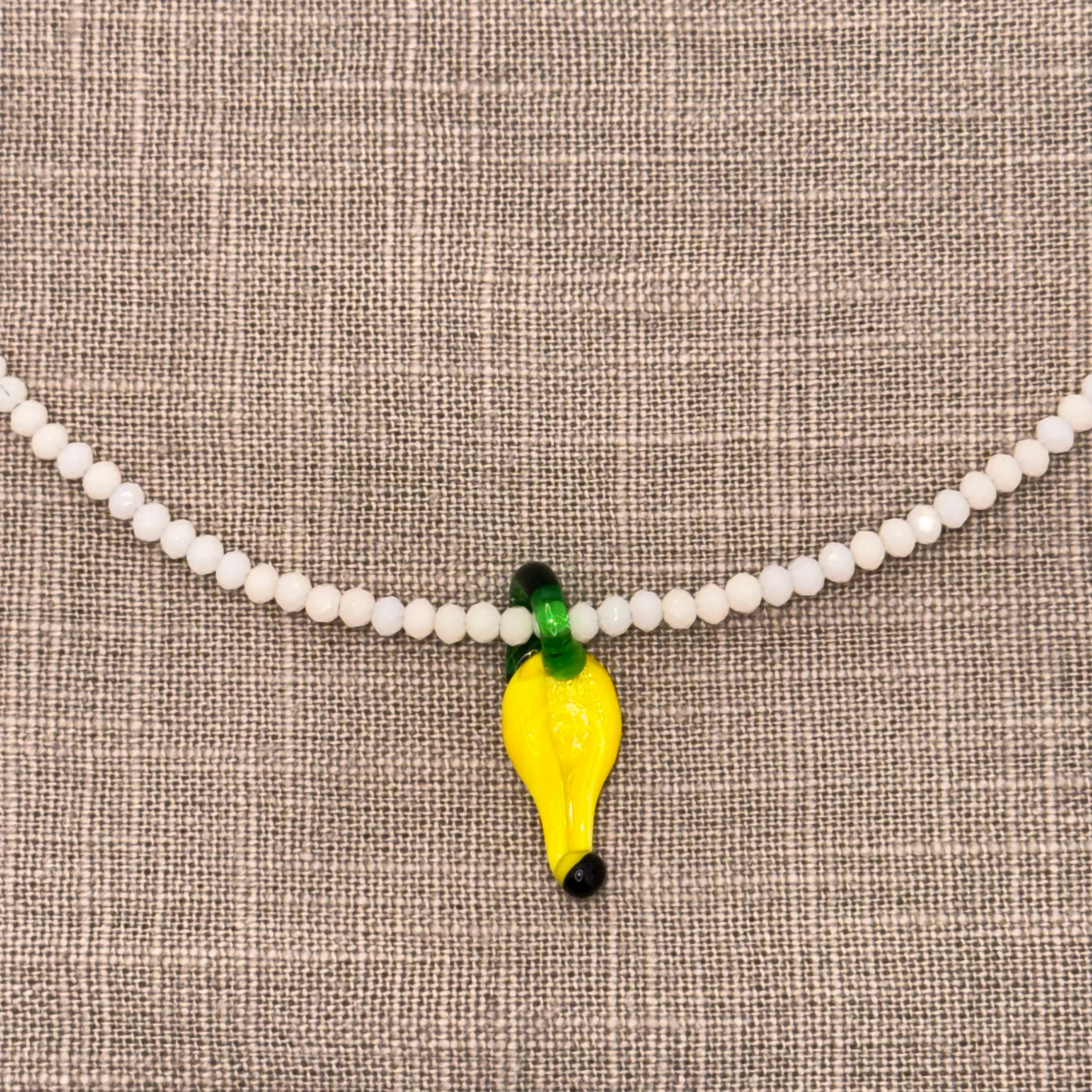 Collana Cristallo con Ciondolo in Vetro di Murano - Fabidi