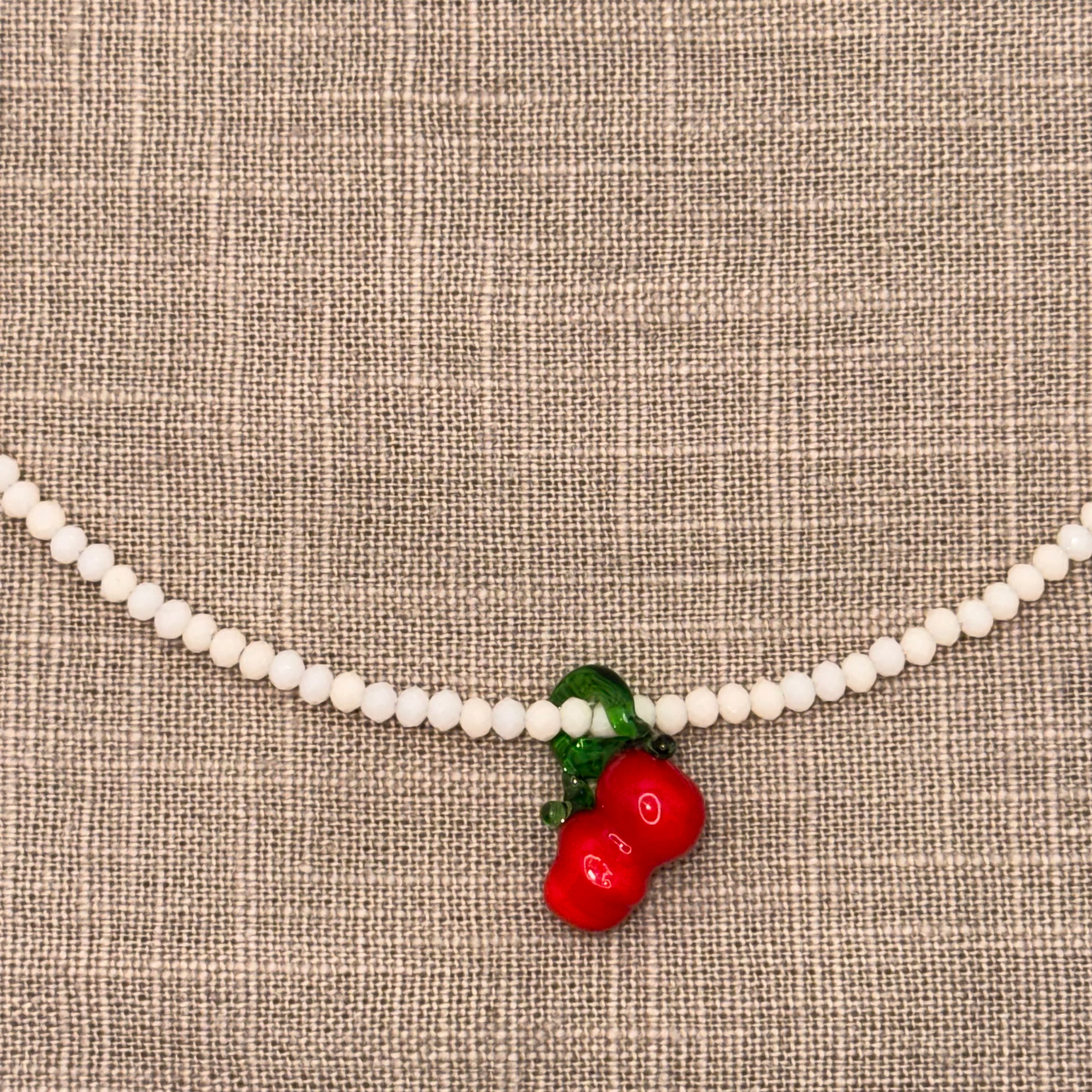 Collana Cristallo con Ciondolo in Vetro di Murano - Fabidi