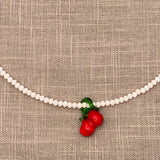Collana Cristallo con Ciondolo in Vetro di Murano - Fabidi