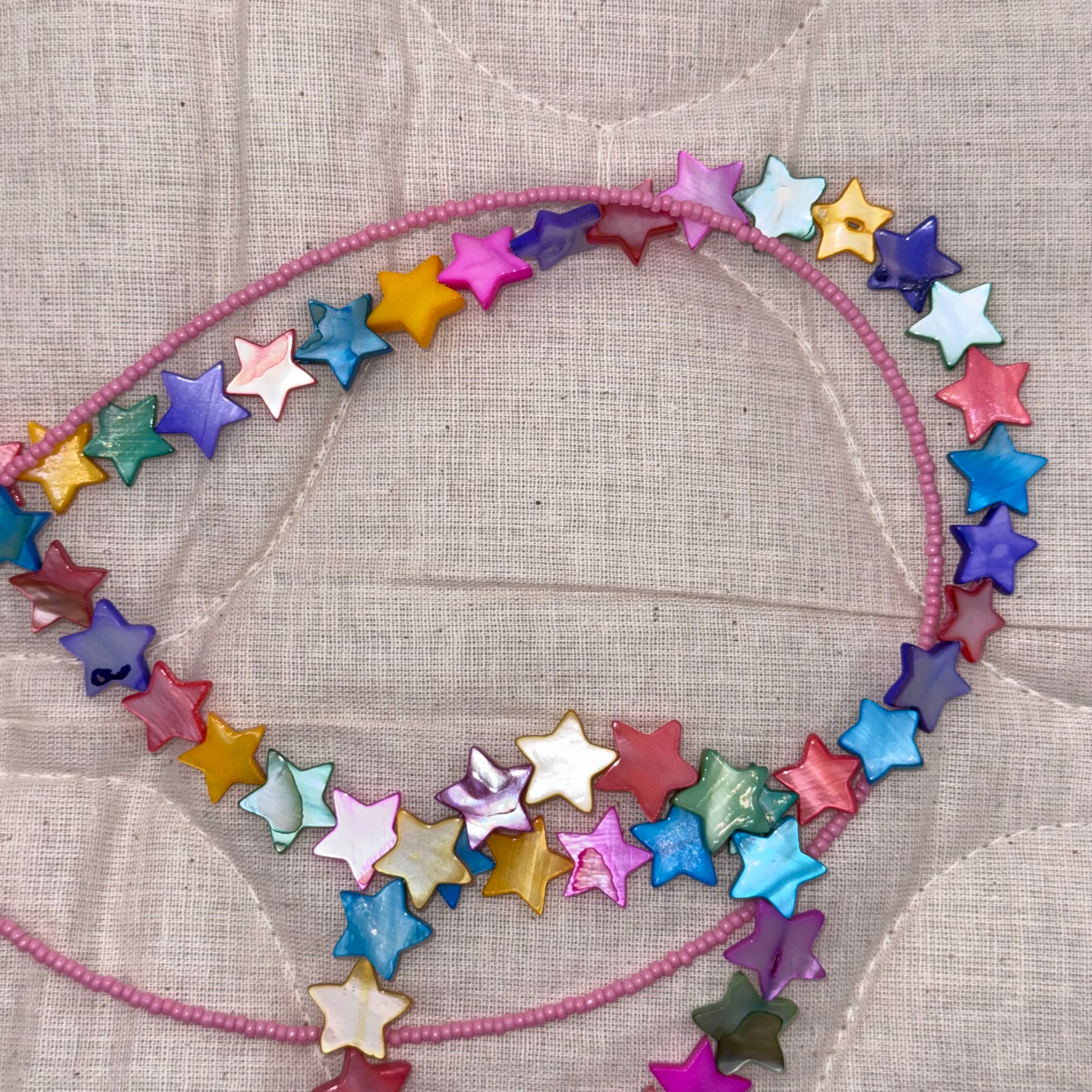 Bracciale maxistelle colorate Madreperla - Fabidi