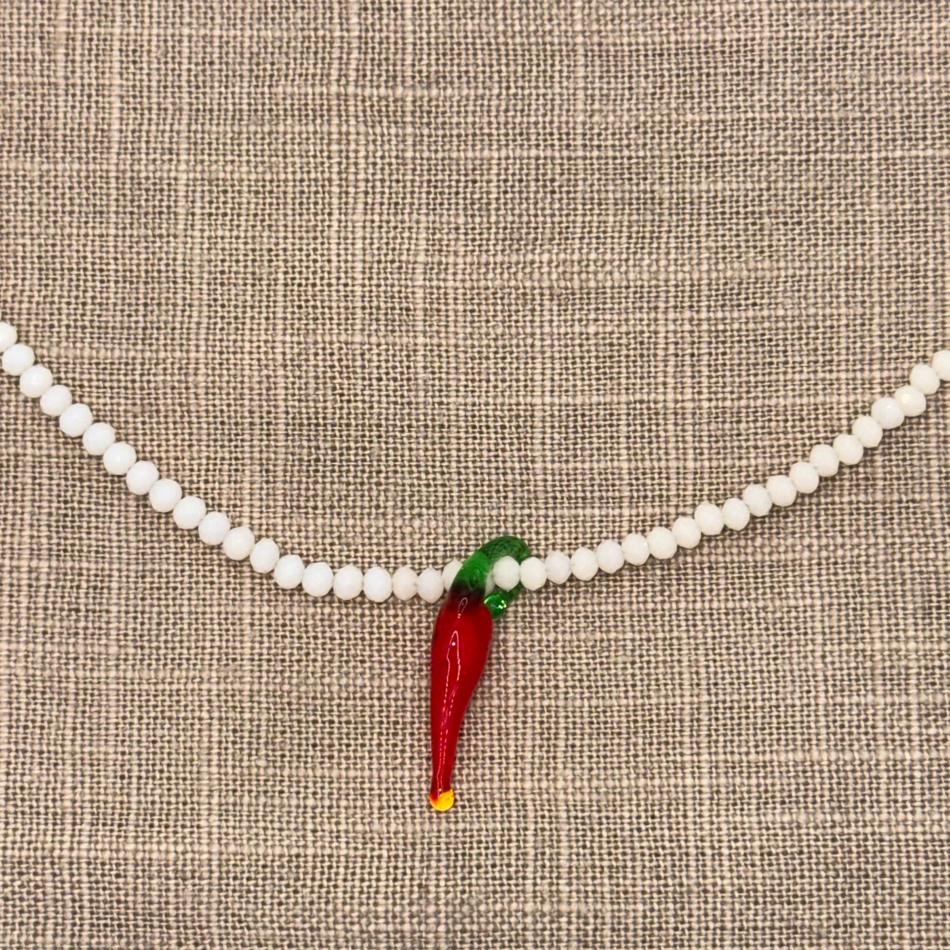 Collana Cristallo con Ciondolo in Vetro di Murano - Fabidi