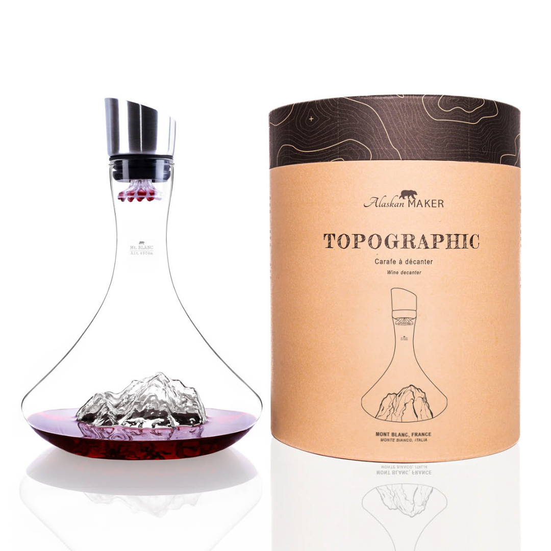 Decanter Vino TOPOGRAPHIC . Alaskan Maker