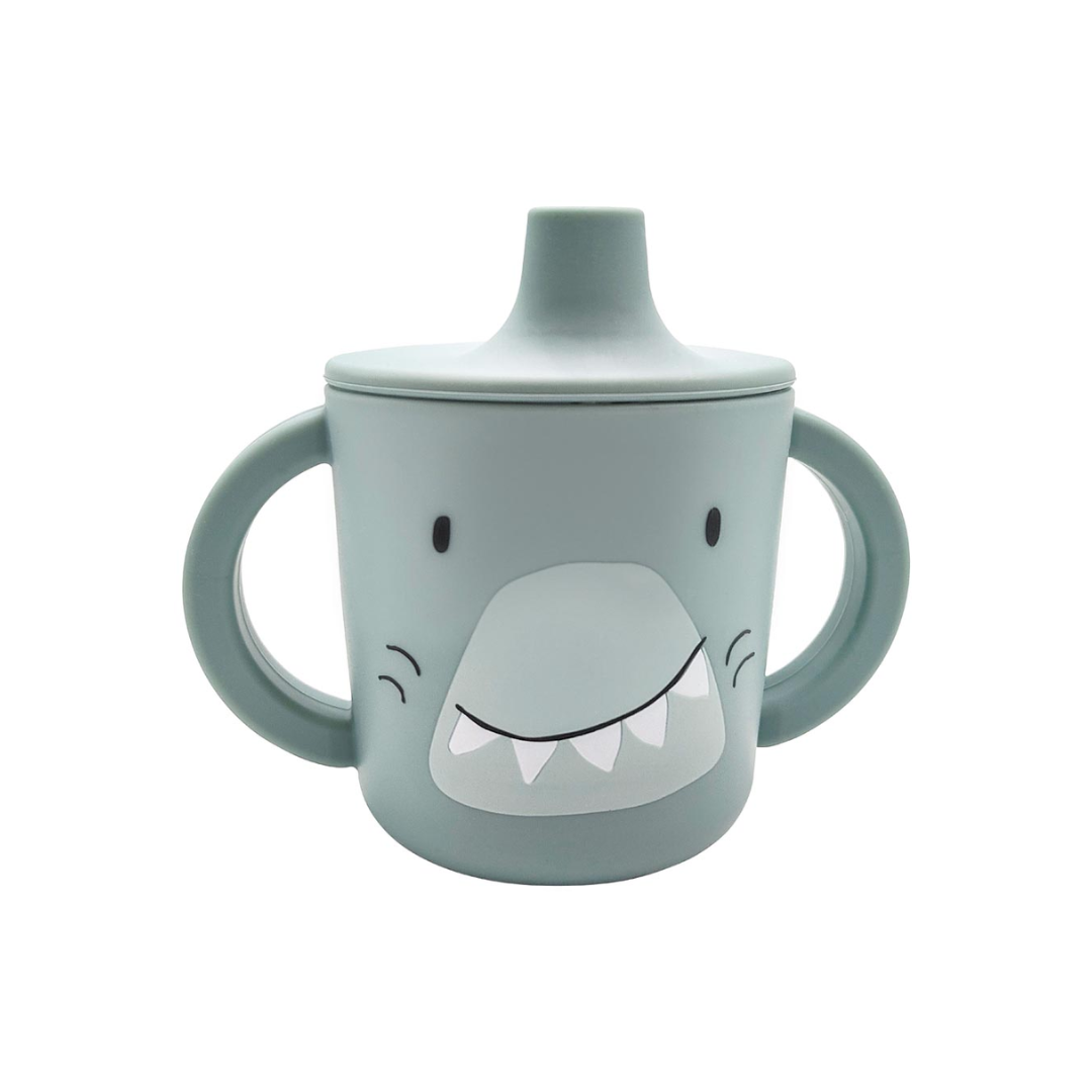Tazza con beccuccio in silicone Trixie - Mr. Squalo