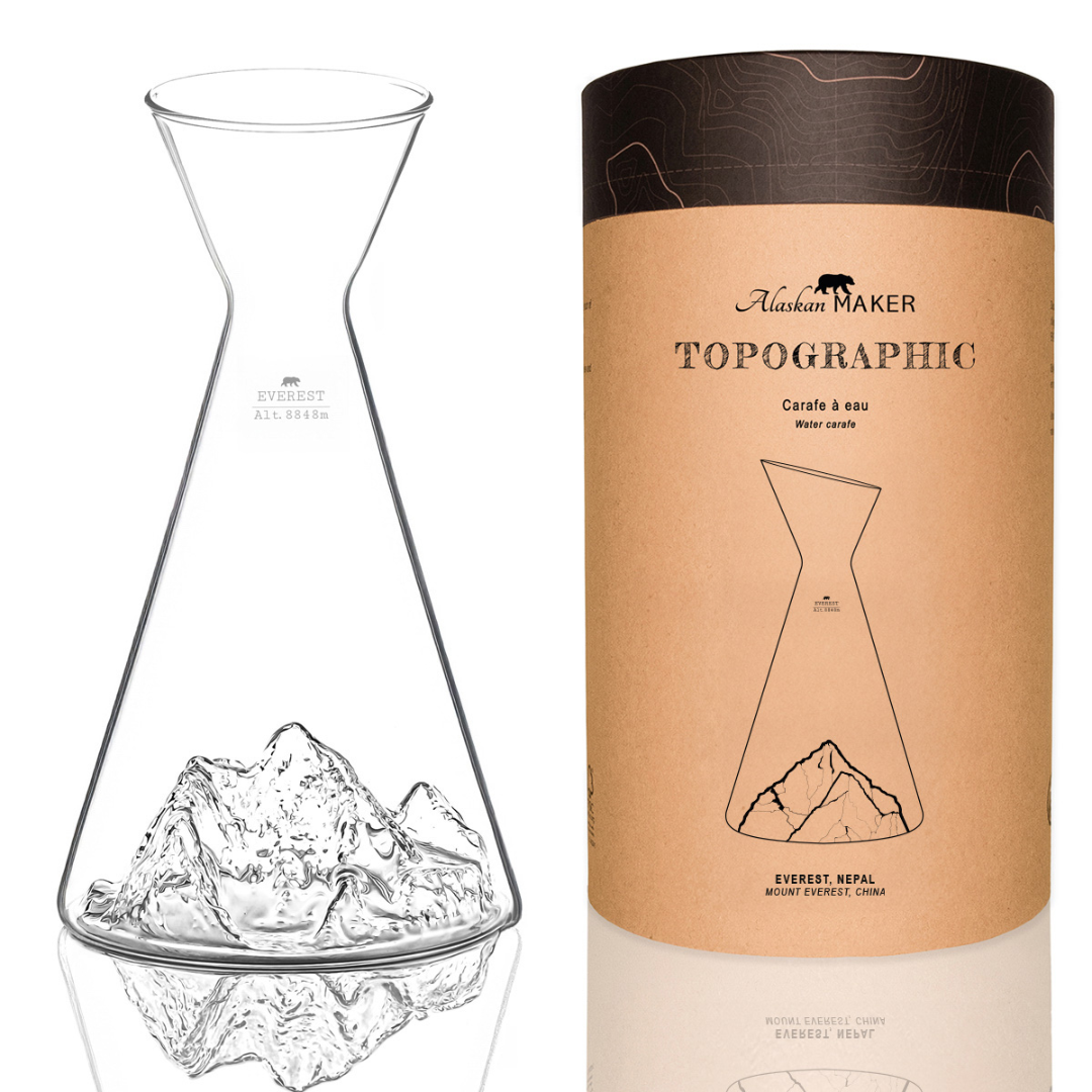 Caraffa Acqua TOPOGRAPHIC . Alaskan Maker