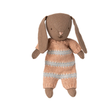 Bunny Maileg Micro - Marrone - Completo rosa antico