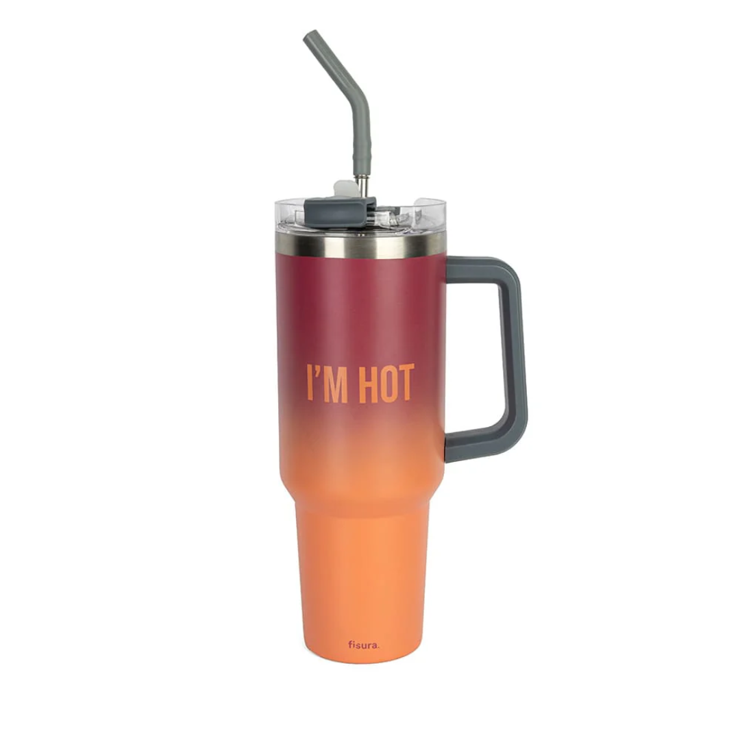 Tazza termica XXL Fisura "I'm Hot"