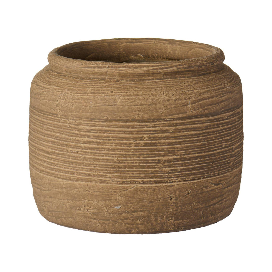 Vaso in cemento sabbia scuro IB Laursen