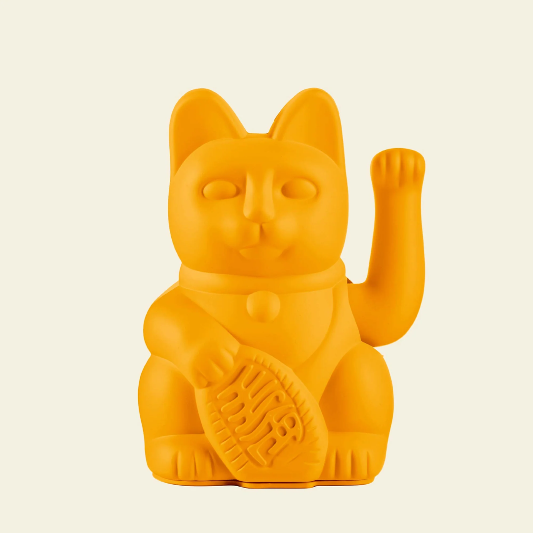 Lucky Cat MYNEKO . Felicità . Deep Yellow - Donkey