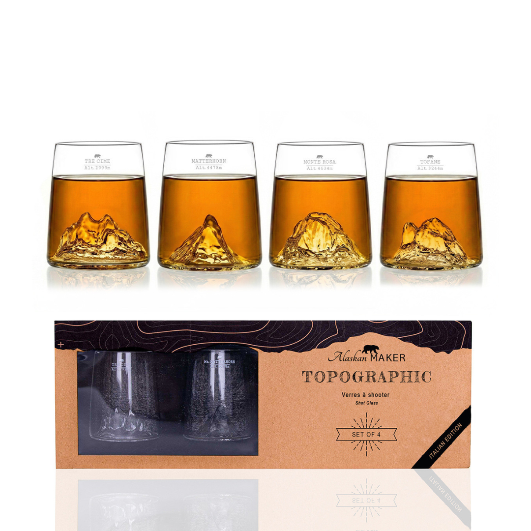 Confezione 4 Shot TOPOGRAPHIC . Alaskan Maker