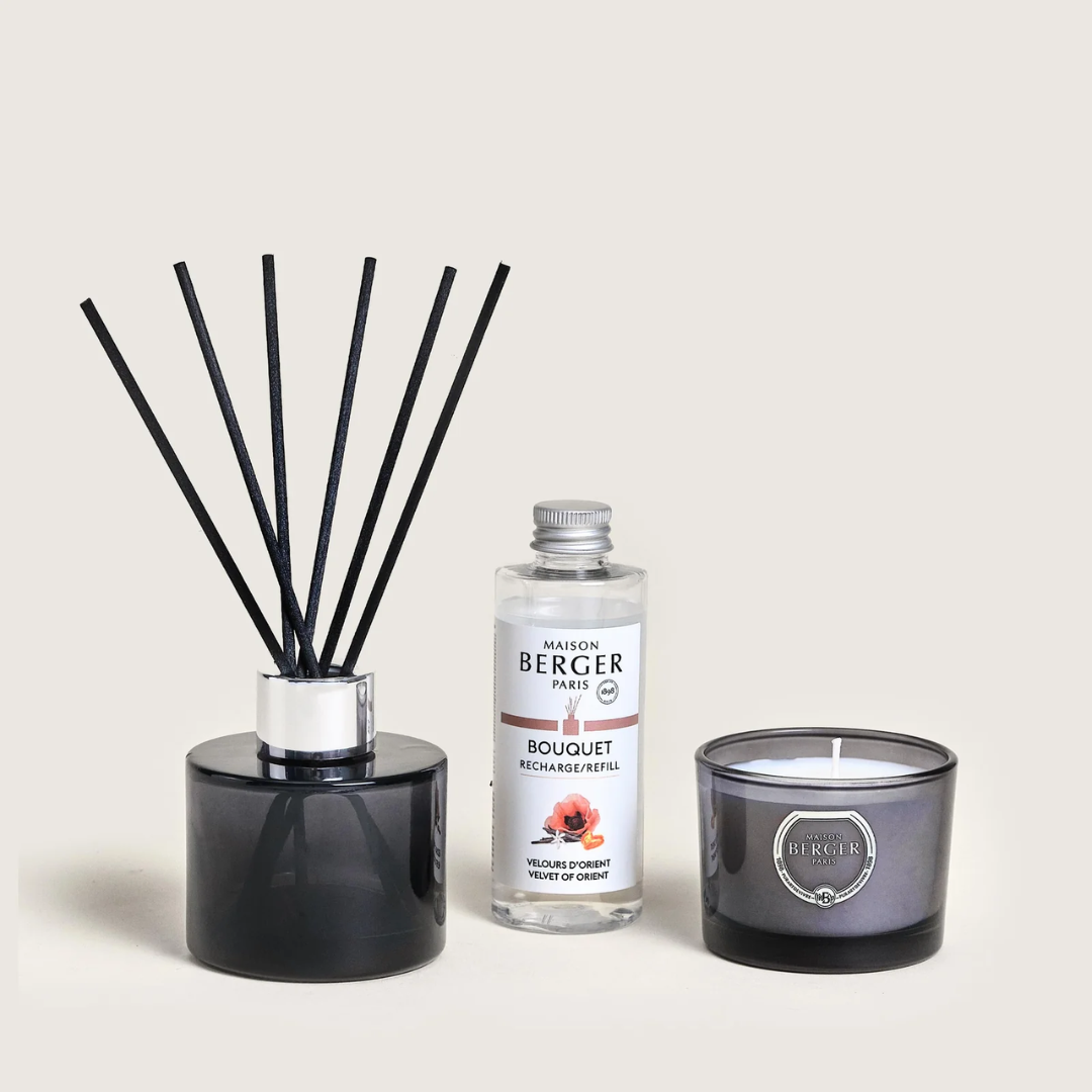 Confezione Diffusore e Candela Mini Duo Maison Berger Velluto d'Oriente