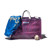 Borsa a tracolla con tessuto per cravatte rivestita - Puebco