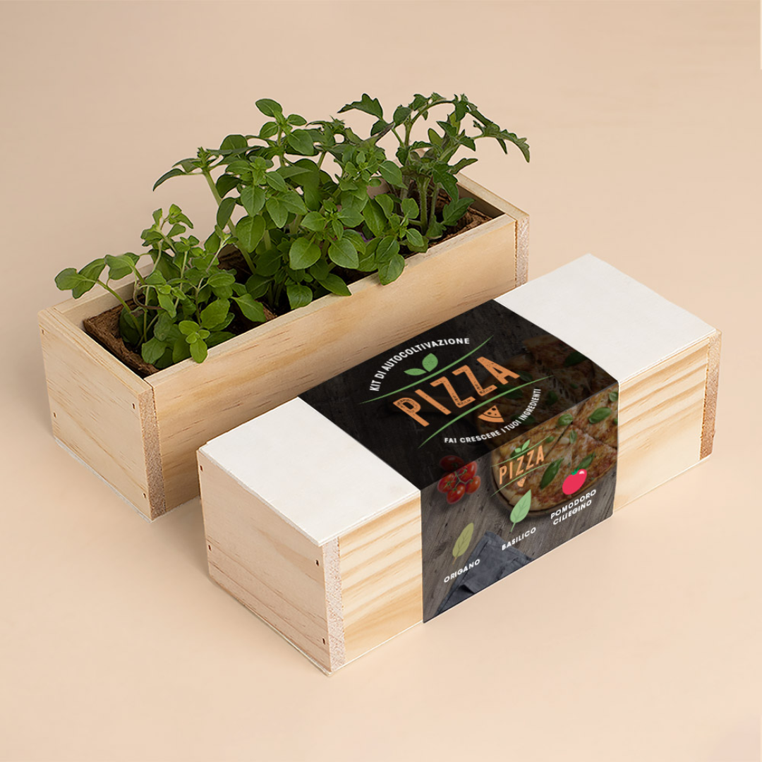 Kit Autocoltivazioni Pizza Reseta Origano, Basilico e Pomodoro ciliegino