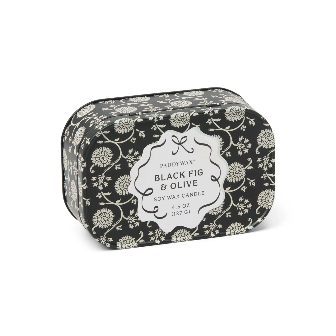 Candela in latta  Chérie - Black Fig & Olive - Paddywax