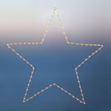 Stella apprendibile Liva Star 70 cm, 80 LED, Oro . Sirius