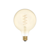 Lampadina LED Dorata Carbon Line filamento a spirale Globo G125 4W 250Lm E27 1800K Dimmerabile - C07