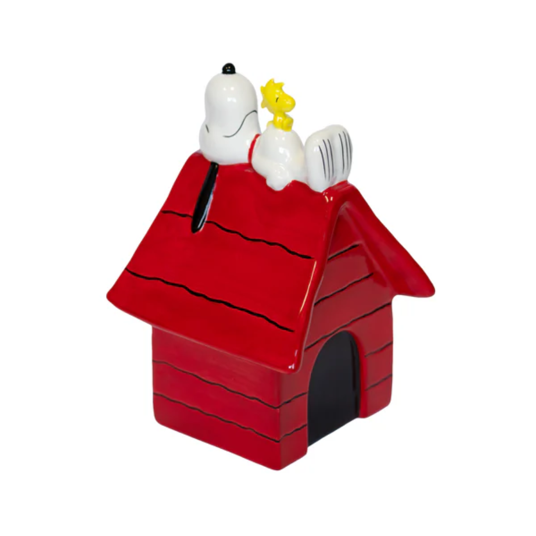 Statua Snoopy Cuccia Blogo Design - Bianco