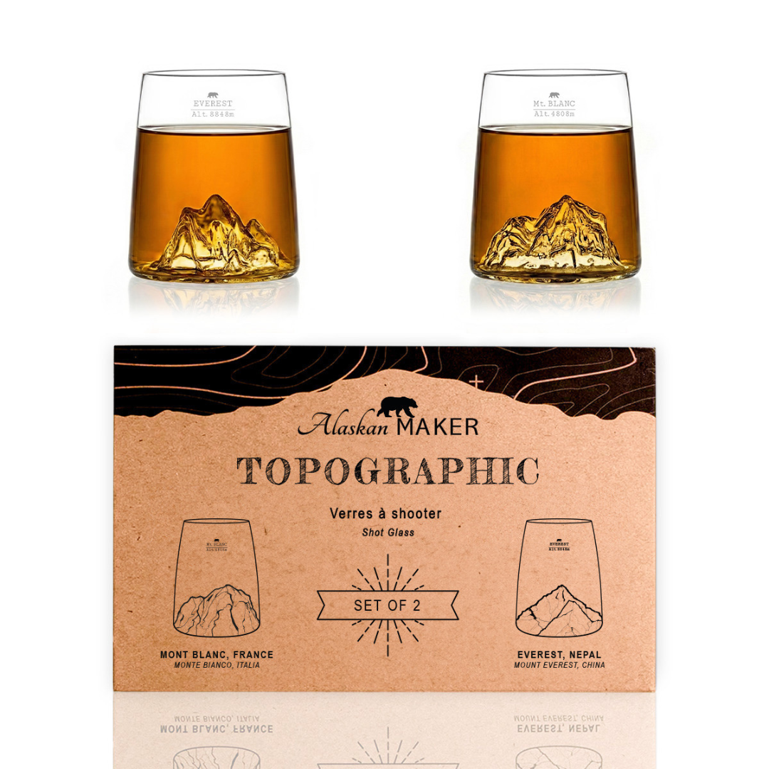 Confezione 2 Shot TOPOGRAPHIC . Alaskan Maker