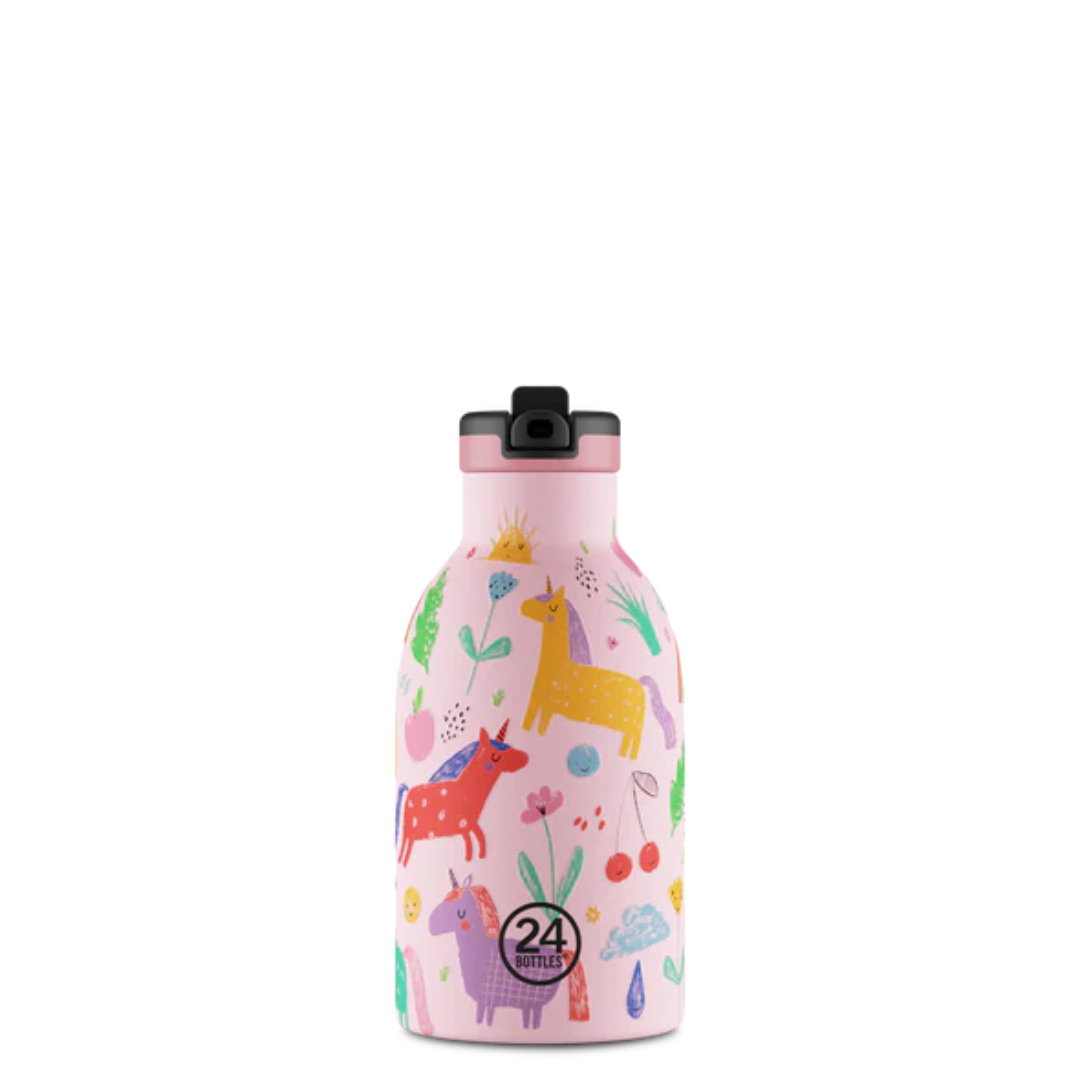 Borraccia termica 24Bottles Clima - kids Magic Friends 330ml cannuccia