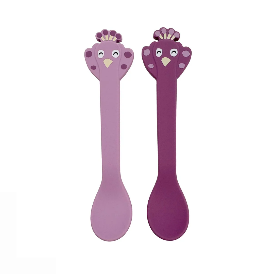 Cucchiaini in silicone Mrs. Peacock - Trixie