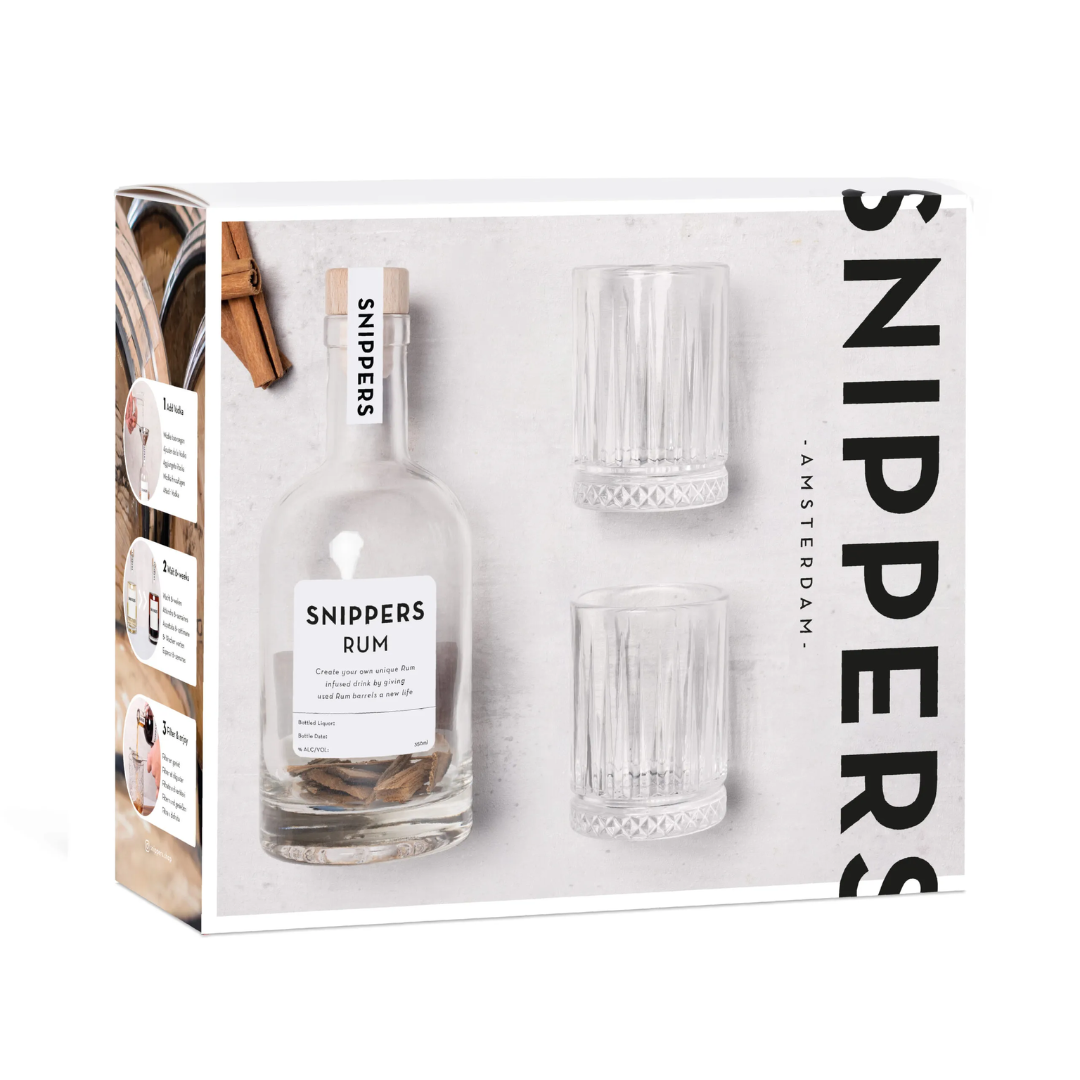 Confezione Regalo Snippers - Rum 2 Bicchieri