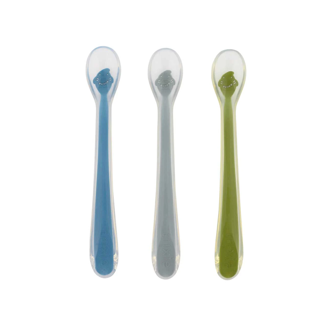 Cucchiaini in silicone 3pz. Mr. Squalo - Trixie