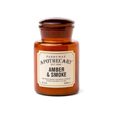 Candela in Barattolo di vetro Paddywax - Apothecary Ambra e Fumo