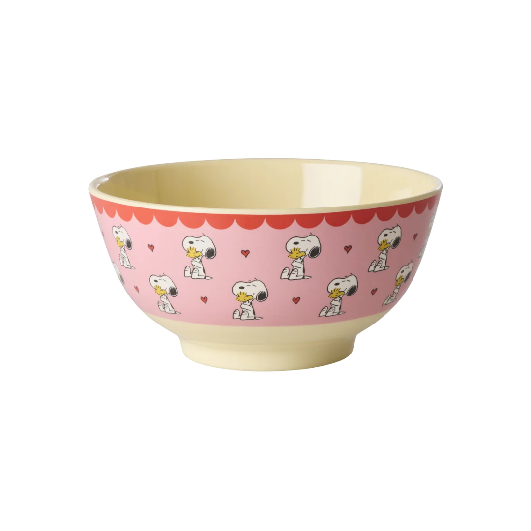 Ciotola Media Snoopy - Rosa - Rice