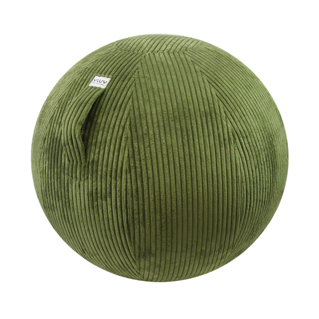 Palla da seduta VLUV VLIP 65cm Velluto col. Verde Oliva