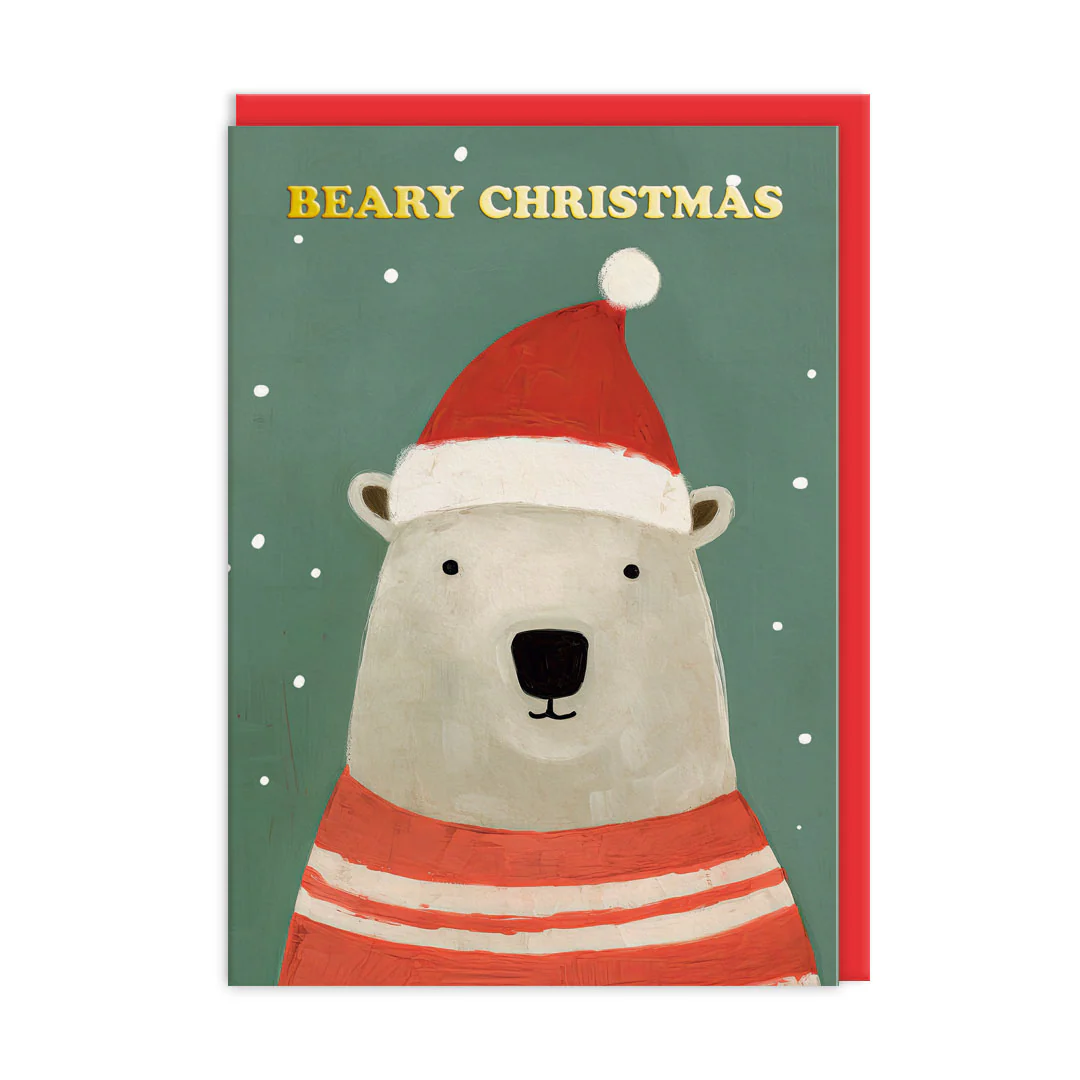 Confezione da 9 biglietti di Natale - Festive Bears - Ohh Deer