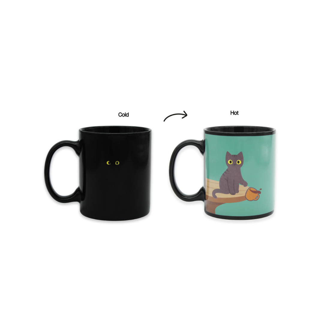 Tazza sensibile al calore Naughty Cat - Winkee