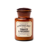 Candela in Barattolo di vetro Paddywax - Apothecary Tabacco e Patchouli