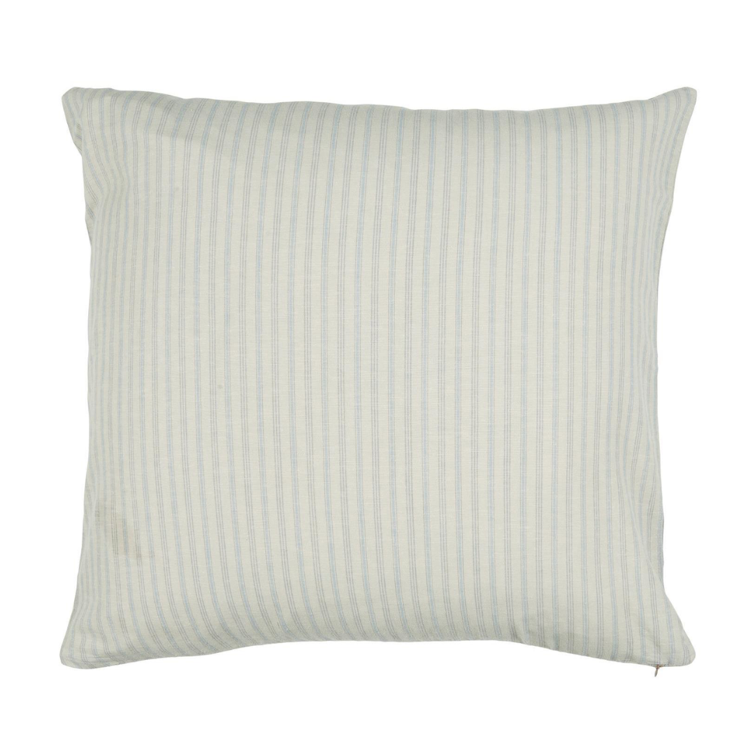 Fodera cuscino naturale con righe azzurre 60x60 cm IB Laursen