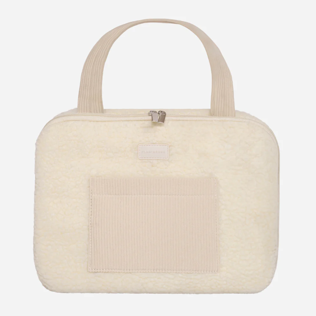 Borsa da Toilette Pieghevole Flamingueo - Beige