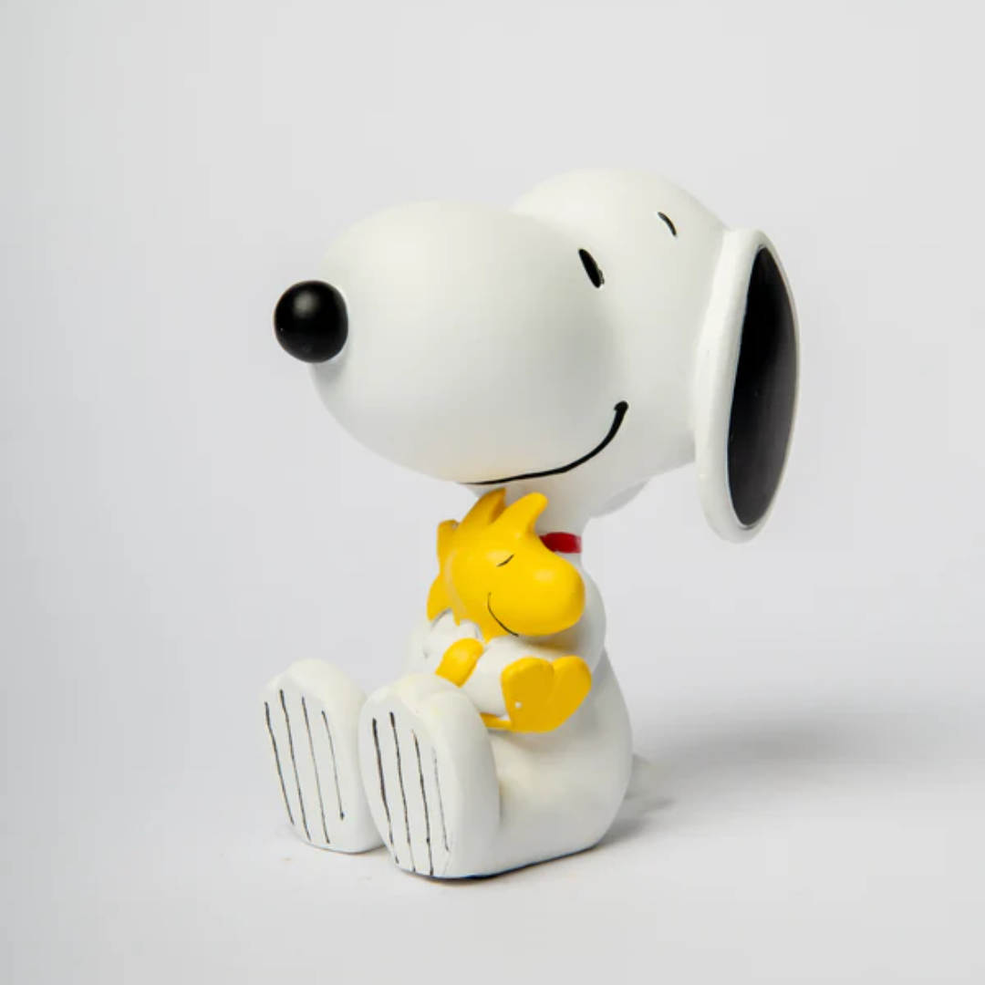 Statua Pinut Woodstock Blogo Design 12cm. - Bianco
