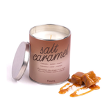 Candela in latta di metallo "Salt Caramel" . Fisura