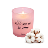 Candela in vetro "Born to be cute" . Fisura