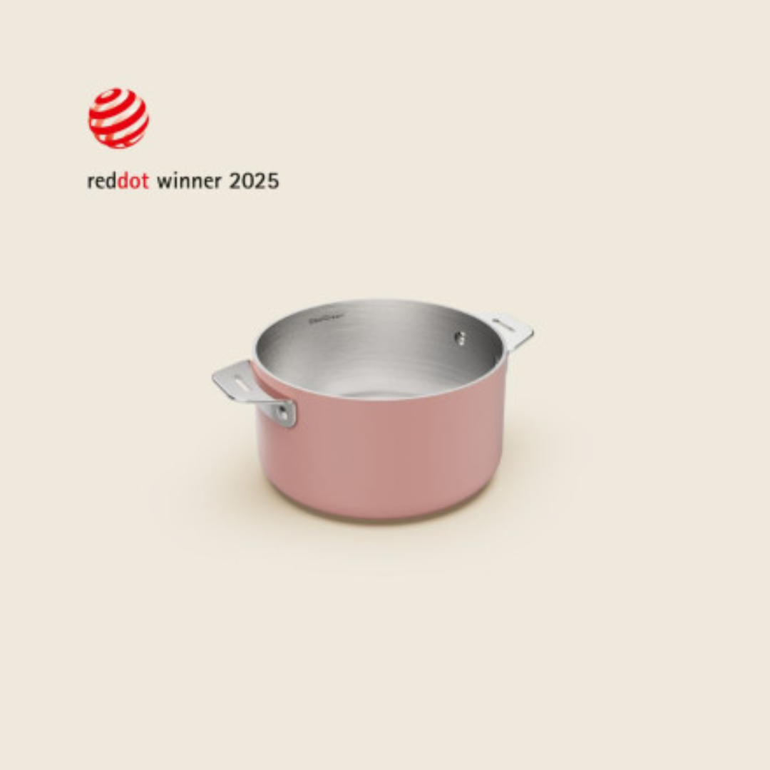 La Meravigliosa Casseruola Rosa Gamma Inox 20cm Cookut