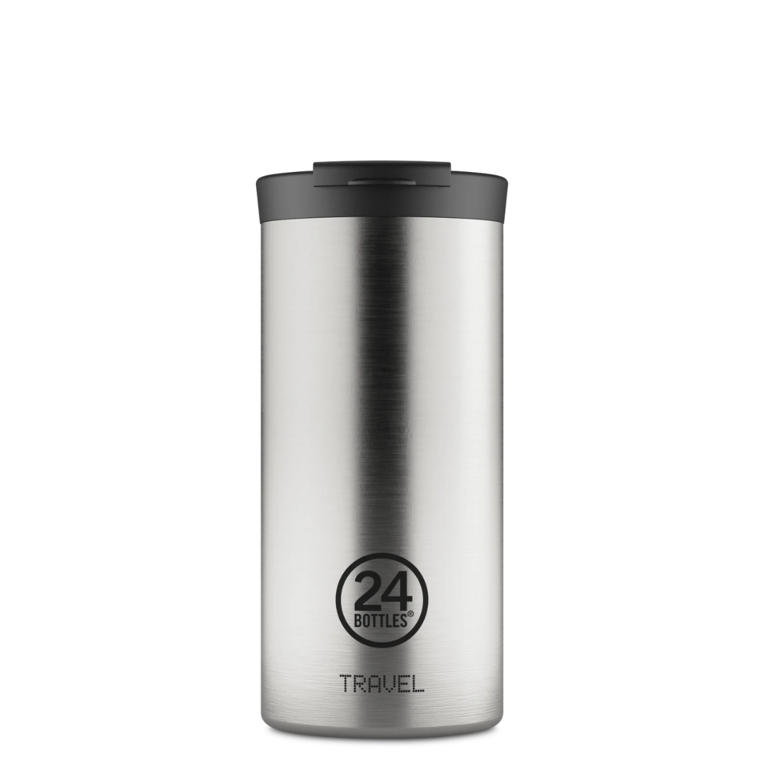 Tazza termica 24Bottles Travel Tumbler - Acciaio Spazzolato 600 ml