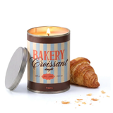 Candela in latta di metallo "Bakery Croissant" . Fisura