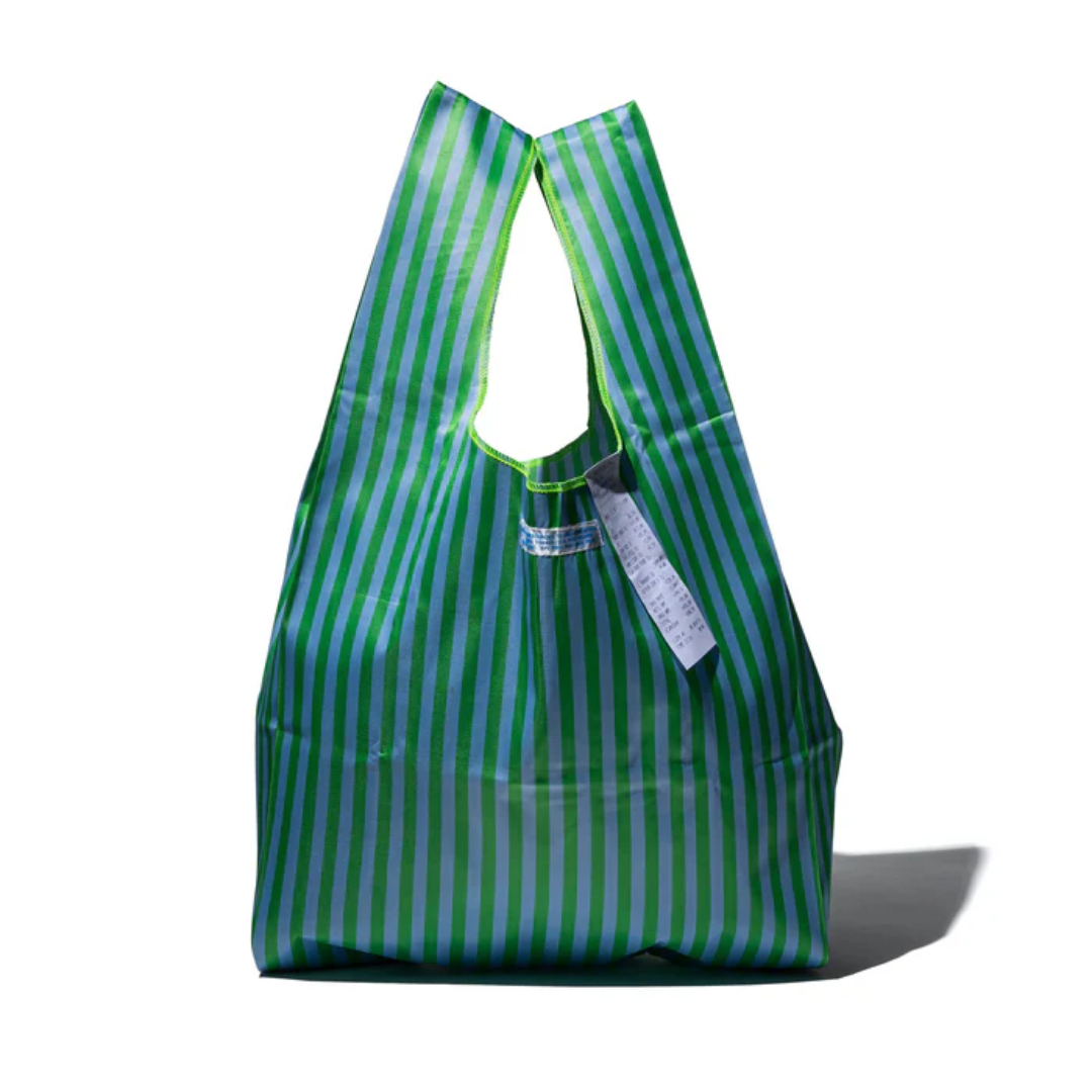 Borsa in tessuto per cravatte verde/blu - Puebco