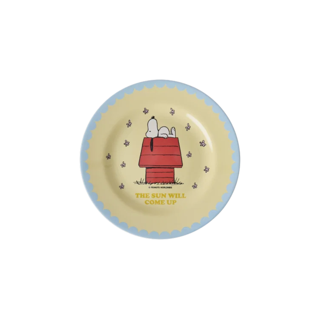 Piatto da Frutta Rotondo Crema Snoopy - Rice