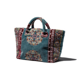 Borsa in tessuto tappeti Blu - Puebco