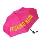 Ombrello richiudibile Fisura  "Fu**ing rain" Sfumato Rosa