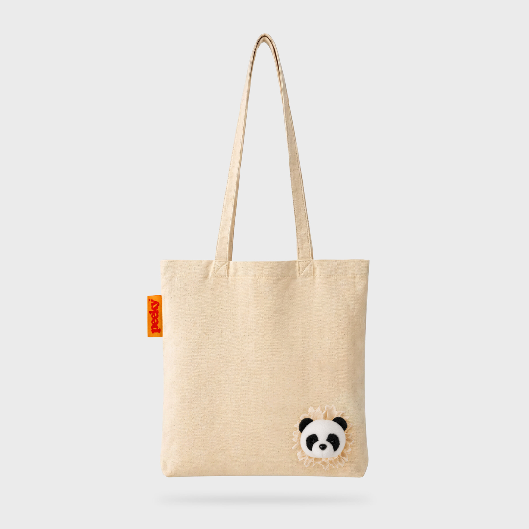 Borsa Tote con testa di Panda - Suck UK