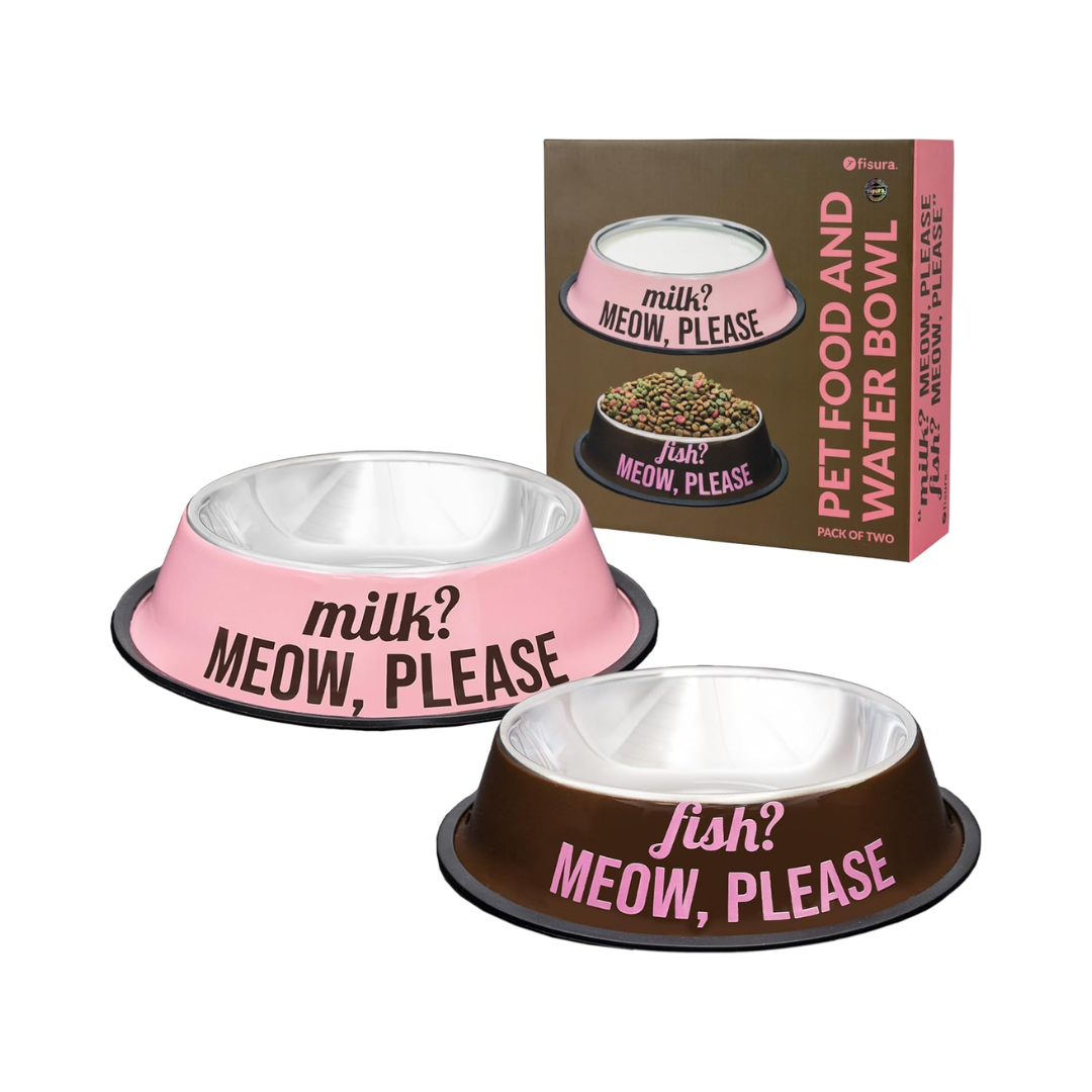 Ciotiola Cibo Animali "fish? meow, please, milk?" Fisura