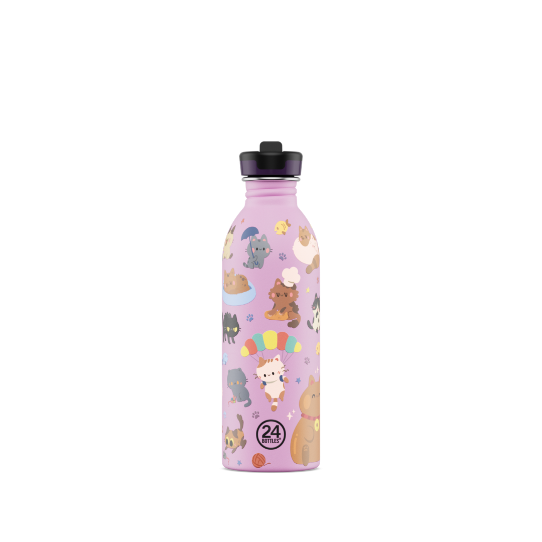 Borraccia 24Bottles Kids - Meow Friends Cannuccia