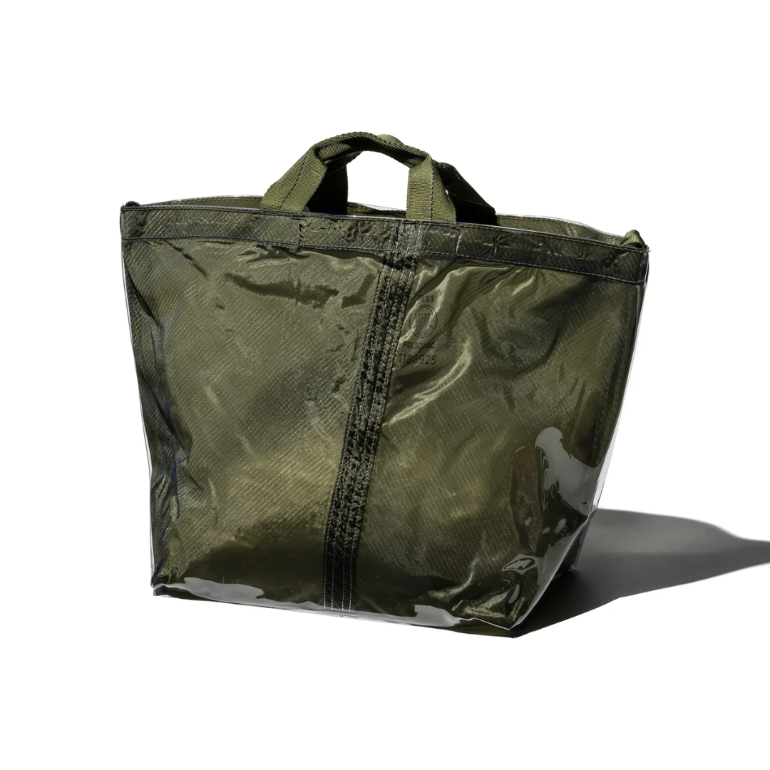 Borsa a tracolla paracadute rivestita Verde - Puebco