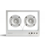 Small Transparent Speaker White Bluetooth High Quality Sound