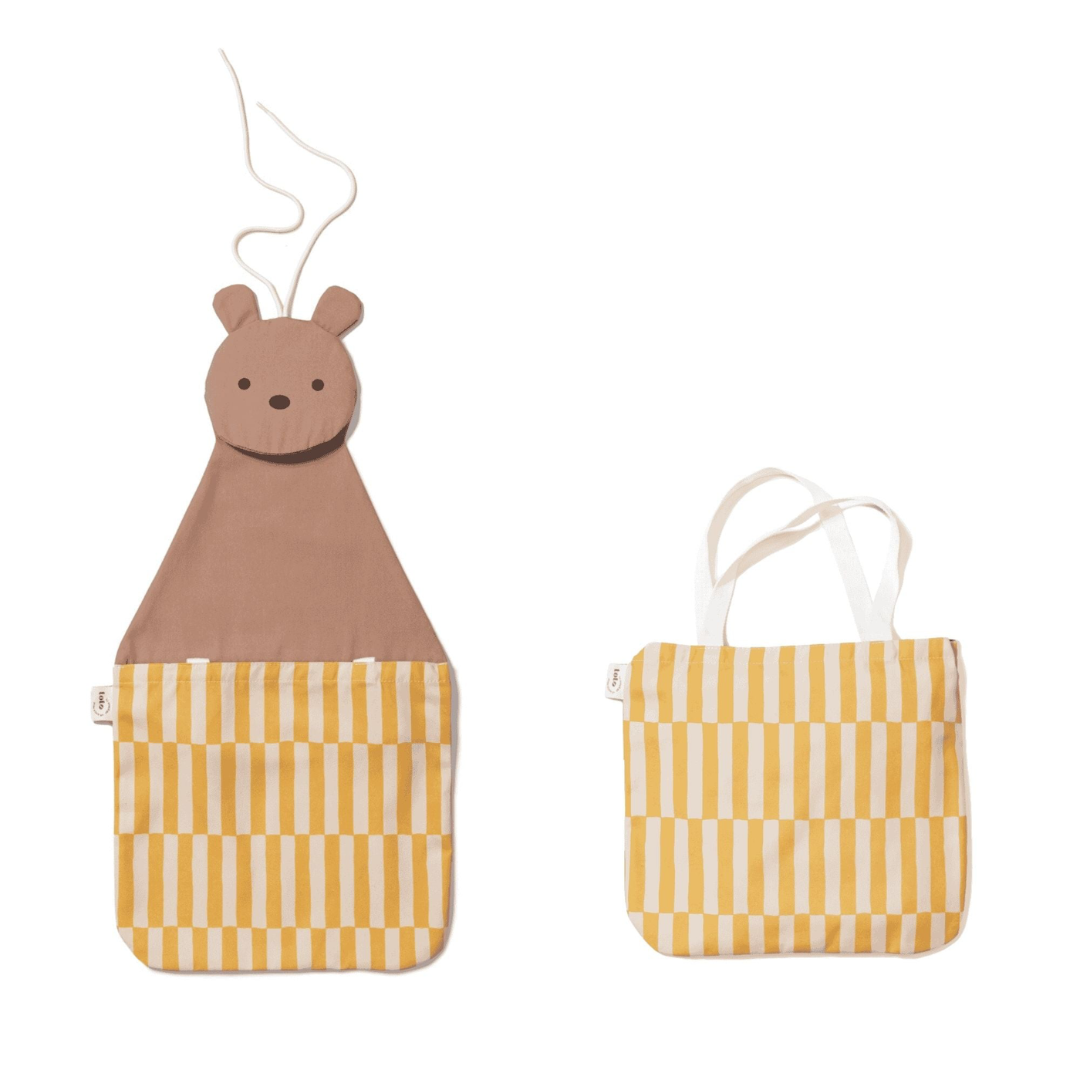 Contenitore a parete e borsa tote - Orso - Play&Go