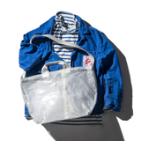 Borsa a tracolla paracadute rivestita Bianca - Puebco